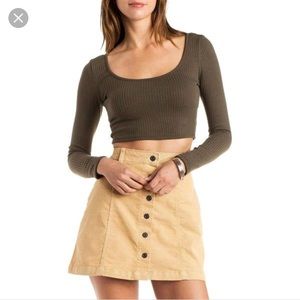 Charlotte Russe long sleeved crop top